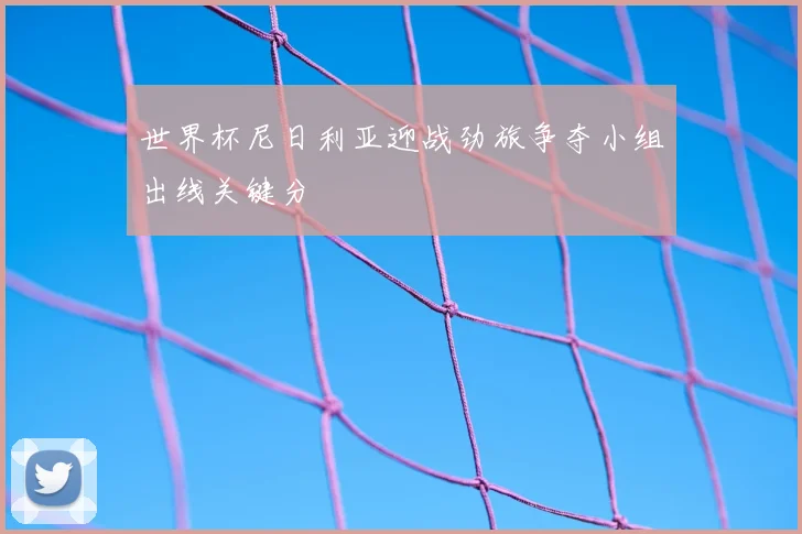 世界杯尼日利亚迎战劲旅争夺小组出线关键分